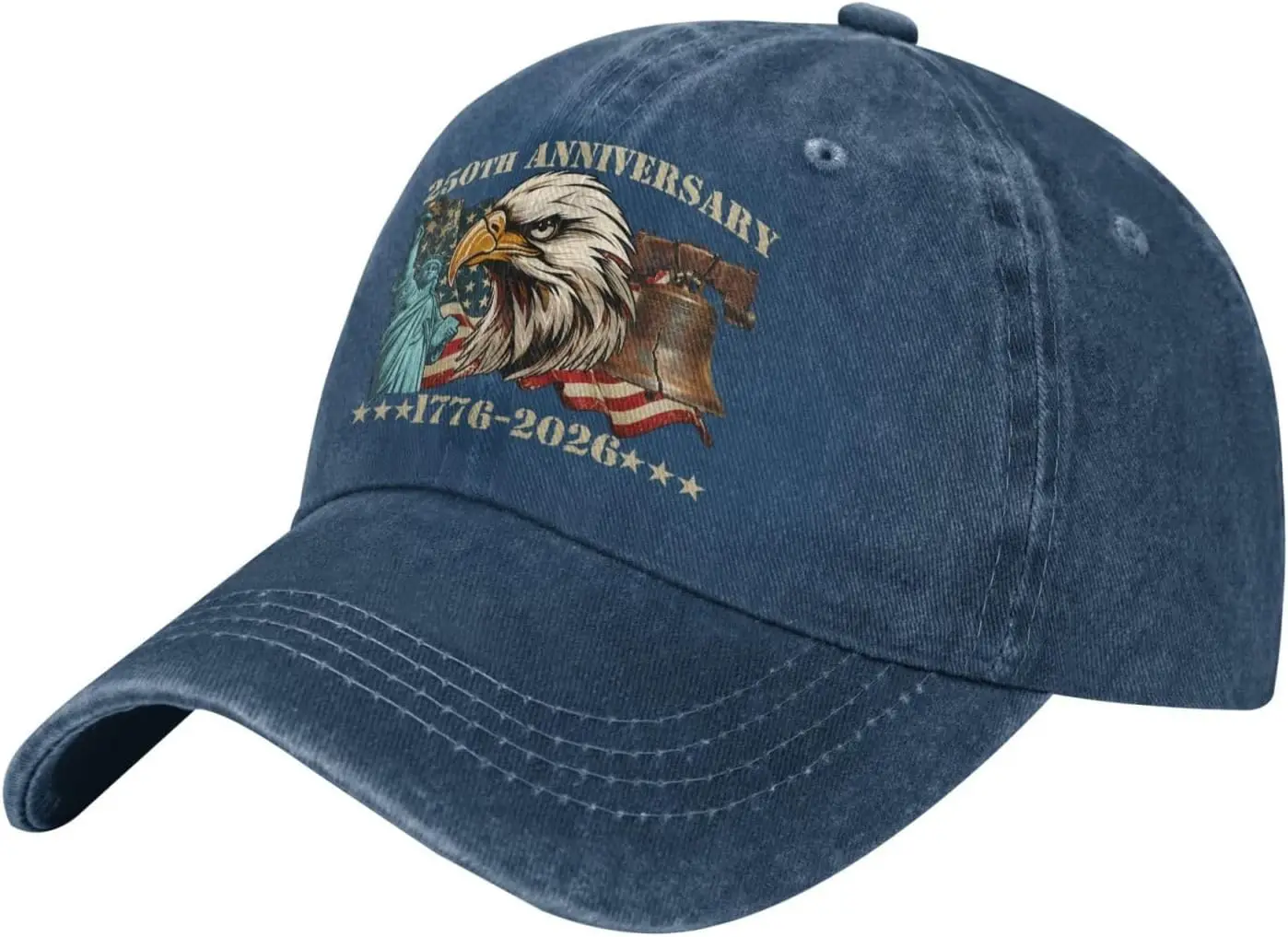 250th Anniversary USA Hat,American 250th Anniversary Cap,Eagle United States 1776-2026 Hats for Men Women Black