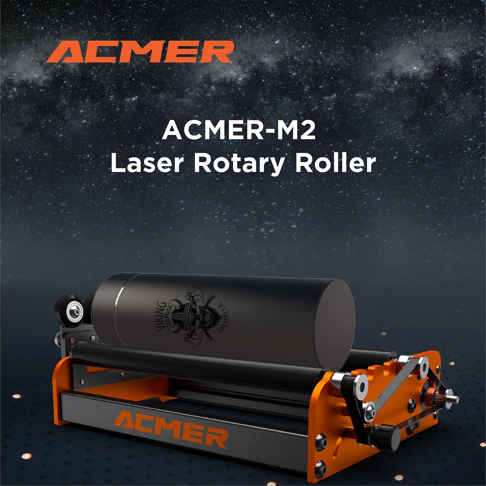 ACMER M2 Laser Rotary Roller Laser Engraver Y-axis Rotary Roller 360° Rotating for 4-138mm Different Engraving Diameter