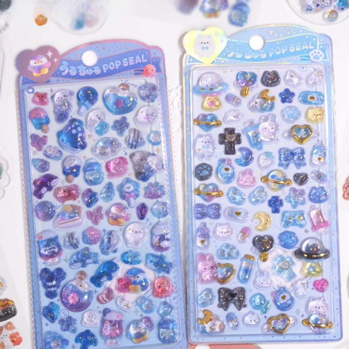 

Japanese Style Mini Sweet Drop 3D Relief Stickers Scrapbooking DIY Journaling Stationery Diary Decor Cute Stickers School Supply