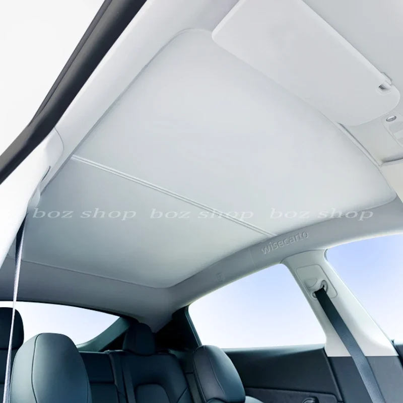 For Polestar 2 Sunshade Canopy Roof Glass Sunscreen Sunroof Insulation Shading and Cooling in The Car Interior Accessories