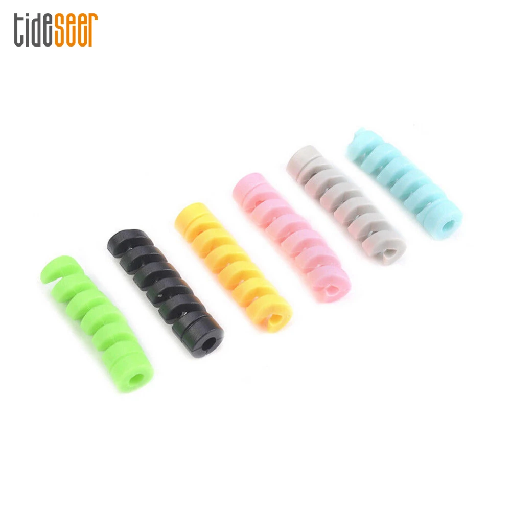 

Universal Silicone USB Charging Charger Data Cable Protector Cover for iPhone Android Charge Cord Management Cable Organizer