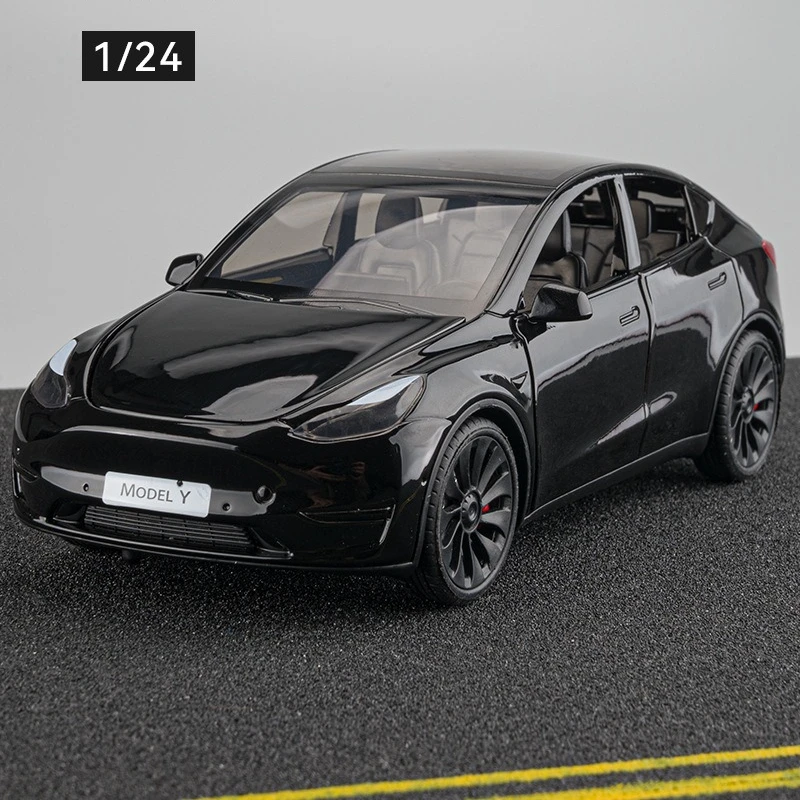 

1:24-ModelY alloy car model simulation car living room room tabletop ornament children's toy car
