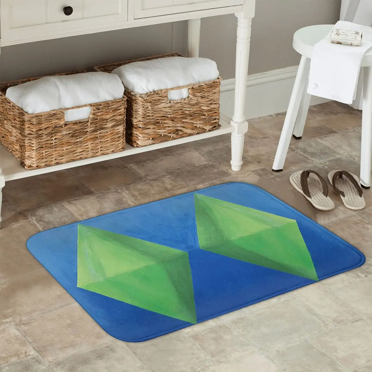 Sims 4 Plumbob عدم الانزلاق ممسحة الكلمة حصيرة مكافحة ارتداء السجاد البساط للمطبخ مدخل المنزل الحمام غرفة المعيشة مسند القدم الحصير