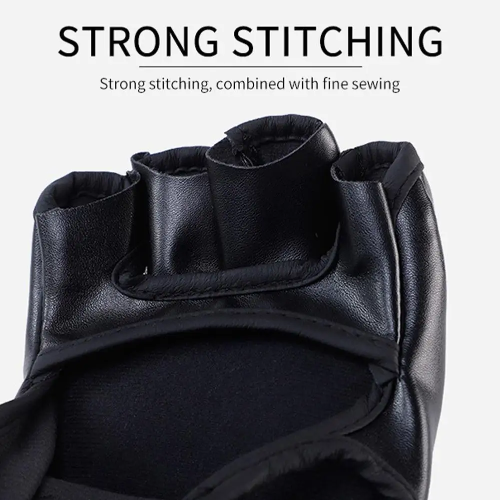 2pcs Boxing Gloves For Men Women PU Leather Professional Sponge Boxing Training Mitts Breathable Training Equipment For Adults