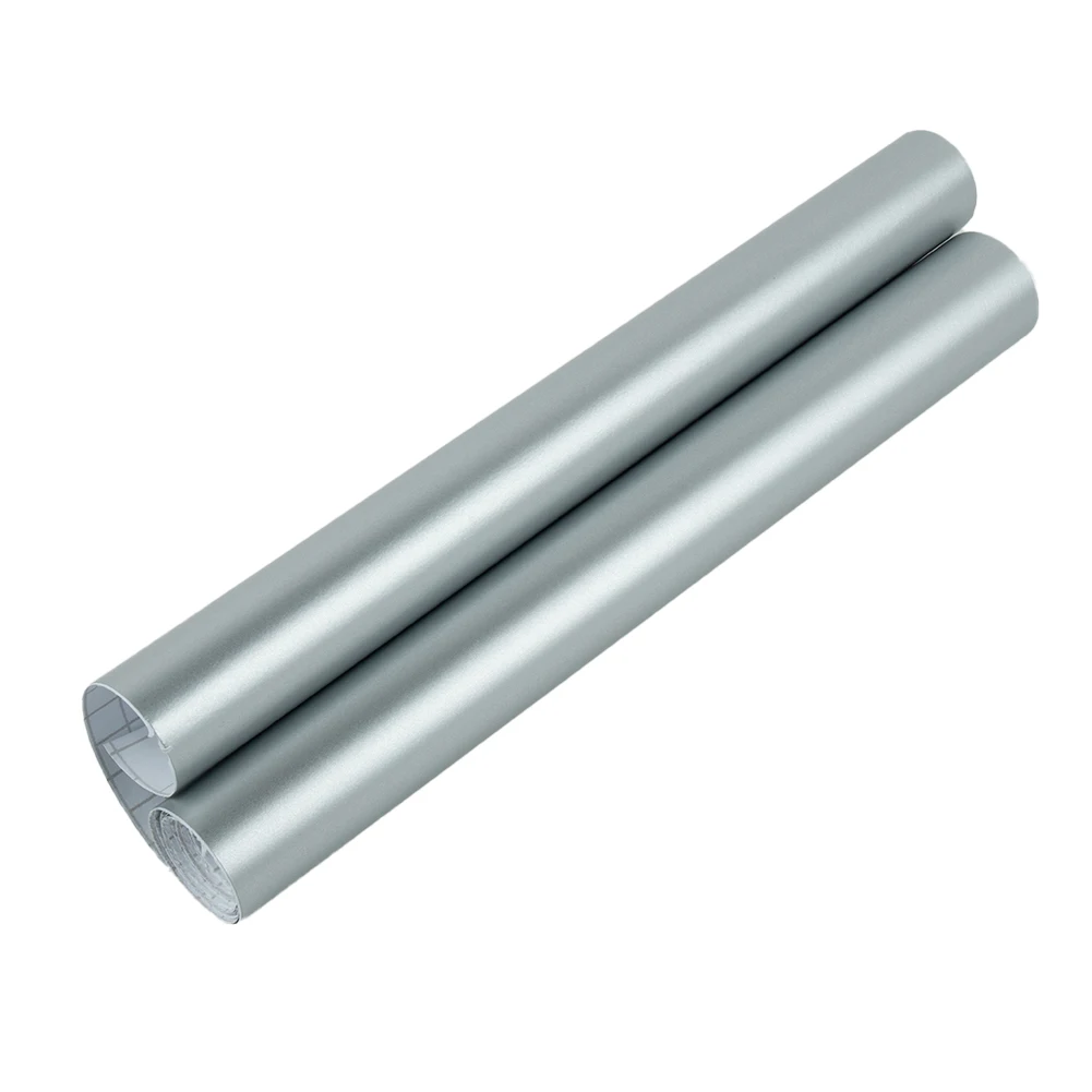 

30x150CM Car Sticker Easy to disassemble High quality Matte Silver Replacement Vinyl Waterproof Anti-UV Decals