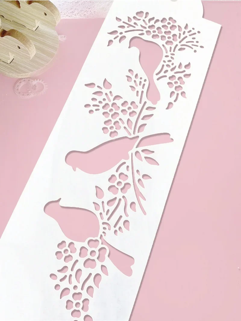 1Pcs Sweet home bird DIY Stencils Wall Painting Scrapbook Coloring Embossing Album Decorative Paper Card Template