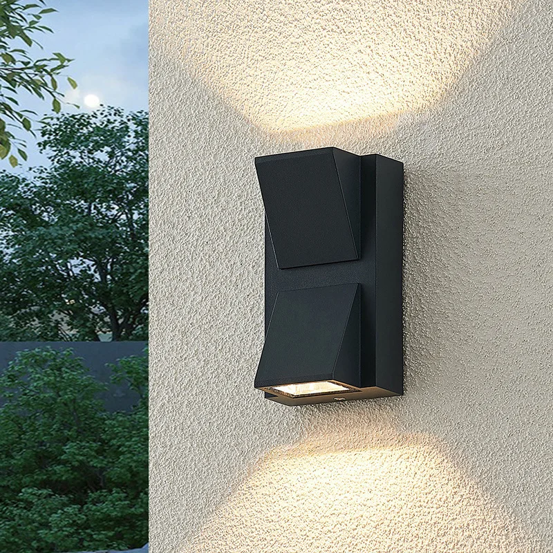 

LED 5W 10W Modern Simple Creative Outdoor Aluminum Waterproof AC85-265V Garden Lamp Gate Lamp Terrace Balcony Garden Wall Lamp