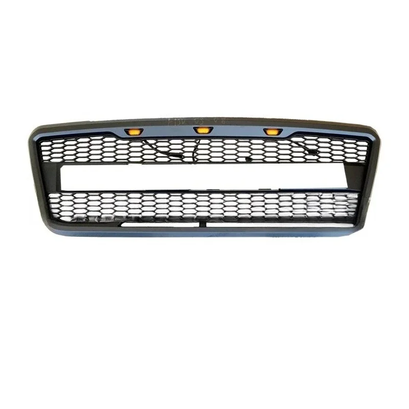 

Suitable for 04-08 Ford F150 changed Raptor medium net with light LED front grille dumb black medium net