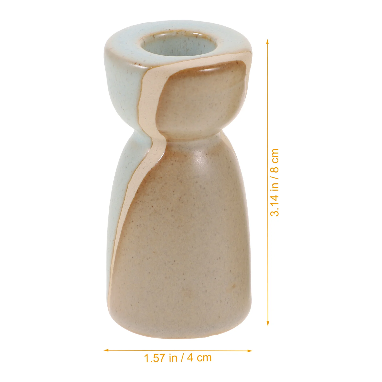 

2Pcs Delicate Ceramic Holder for Comfortable Warmer Atmosphere Festival Party Decor Taper Candlestick Holders