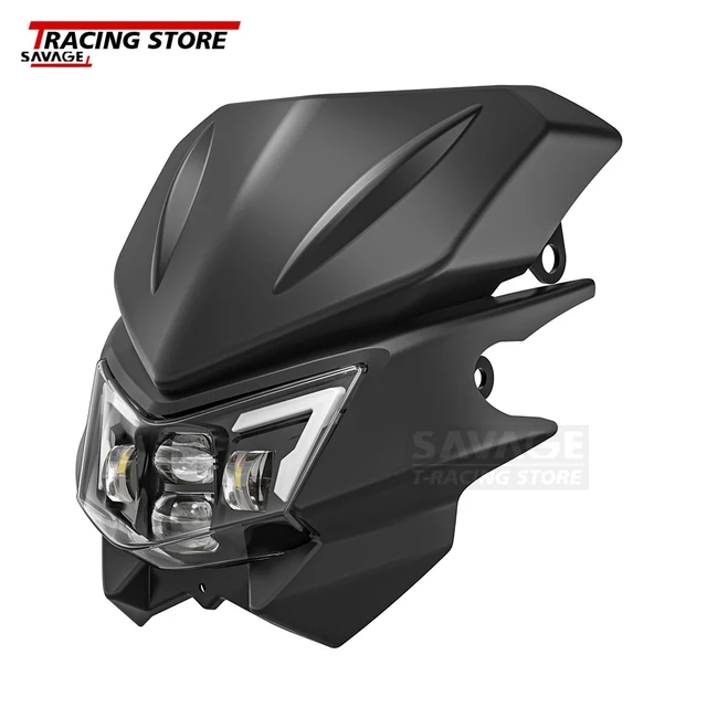 カワサキ KLX125 KLX150 LED ヘッドライト D-トラッカー 125 D-トラッカー 150 高低ビーム IP67 E24 高輝度 ヘッドライトアセンブリ - AliExpress