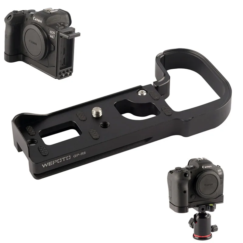 WEPOTO for Canon R6\\ R6 Mark II Camera Handle Grip Quick Mount Board