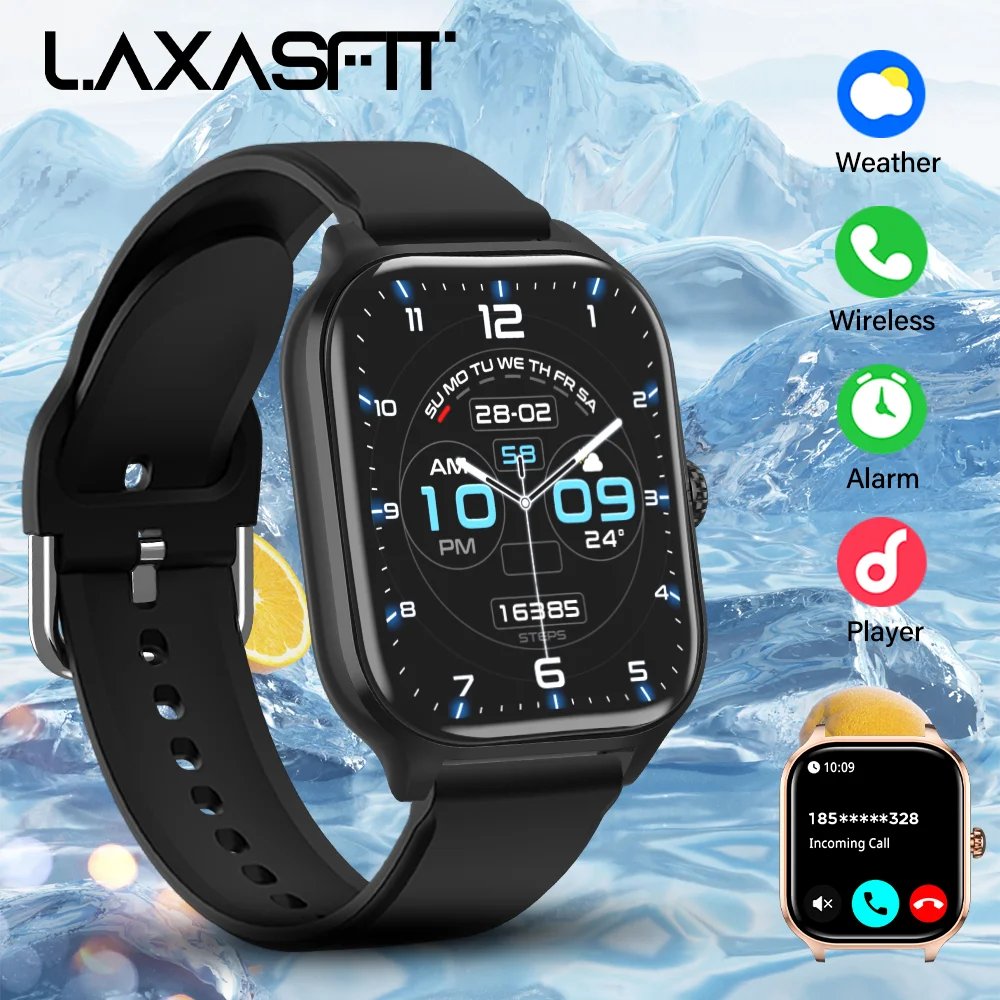 

2025 New Smart Watch H9 Plus Bluetooth Calling Health Monitoring Voice Assistant IP68 Waterproof Men Women Sports Watch