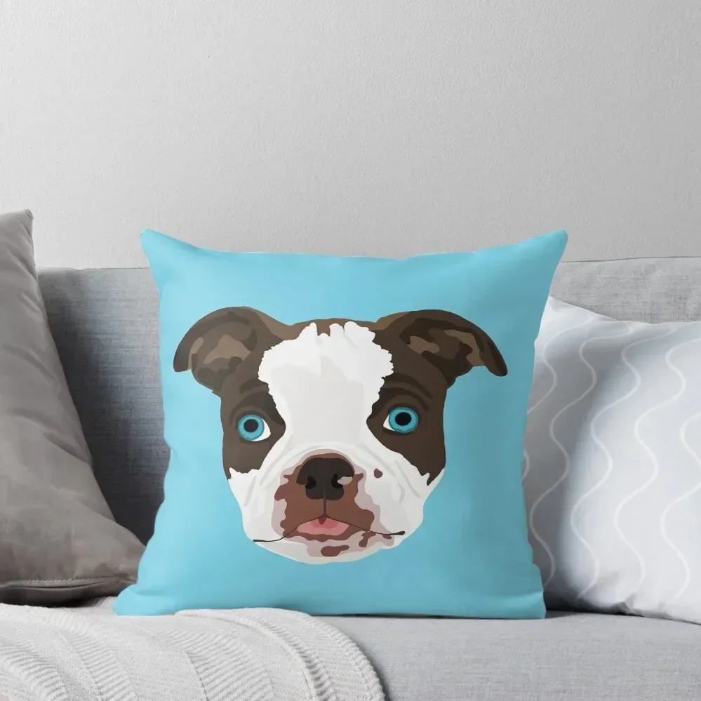 

Boston Terrier Tongue Teal Design Throw Pillow Cushion Cover For Sofa Pillow Cases Decorative pillow cover christmas