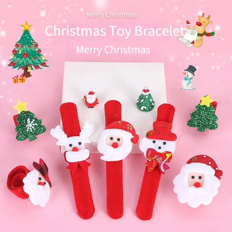 عيد الميلاد التصفيق أساور لعب هدايا عيد الميلاد للأطفال سانتا كلوز ثلج الغزلان سانتا التصفيق دائرة لعبة عيد الميلاد هدايا الحفلات #3