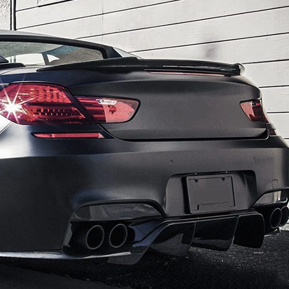 PSM Style Carbon fiber Rear Spoiler Trunk wing 2010-2023 For BMW 6 Series F06 4Door Cran Coupe M6&F13 2Door Coupe M6