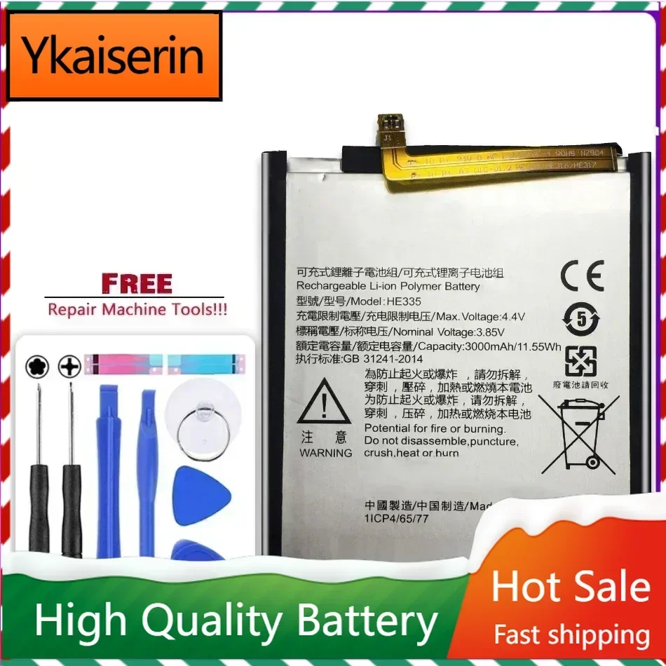 HE335 3500mAh Battery for Nokia 6 Nokia6 N6 TA-1000 TA-1003 TA-1021 TA-1025 Mobile Phone Batteries Warranty + Track NO