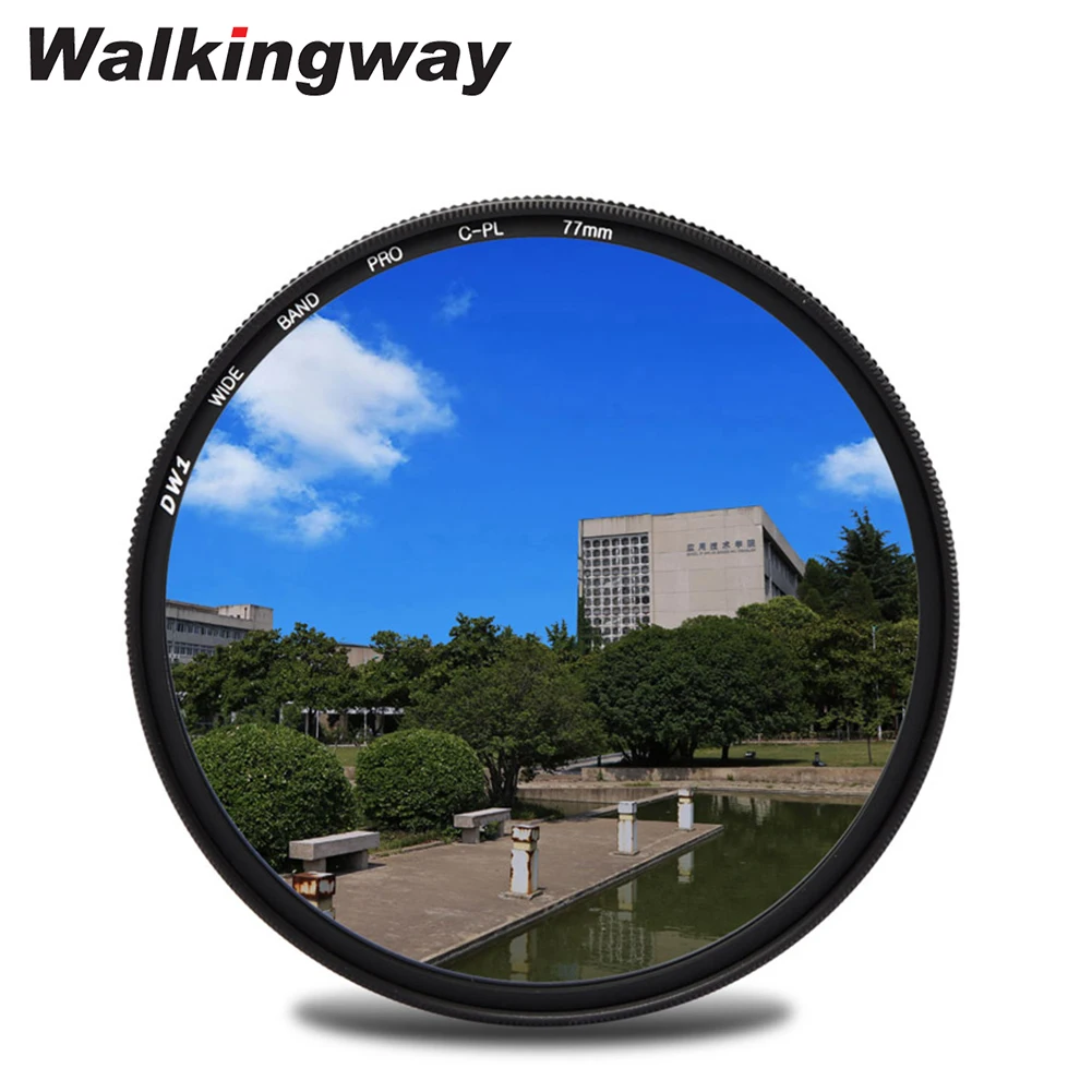 Walkingway MC-CPL Camera Filter Circular Polarizing CIR-PL Polar Filters for Nikon Canon Camera Lens 49/52/55/58/67/72/77/82mm