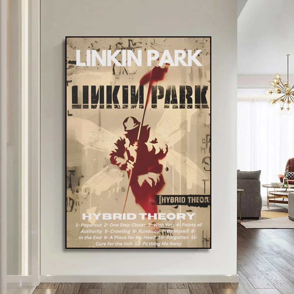 ملصق فني ذاتي اللصق للفرقة L-Linkin ، ملصق ورقي مقاوم للماء ، قهوة ، منزل ، بار ، ملصقات ، ملصقات حائط #2