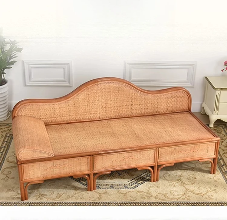 

Natural rattan concubine chair, living room home Indonesian rattan sofa