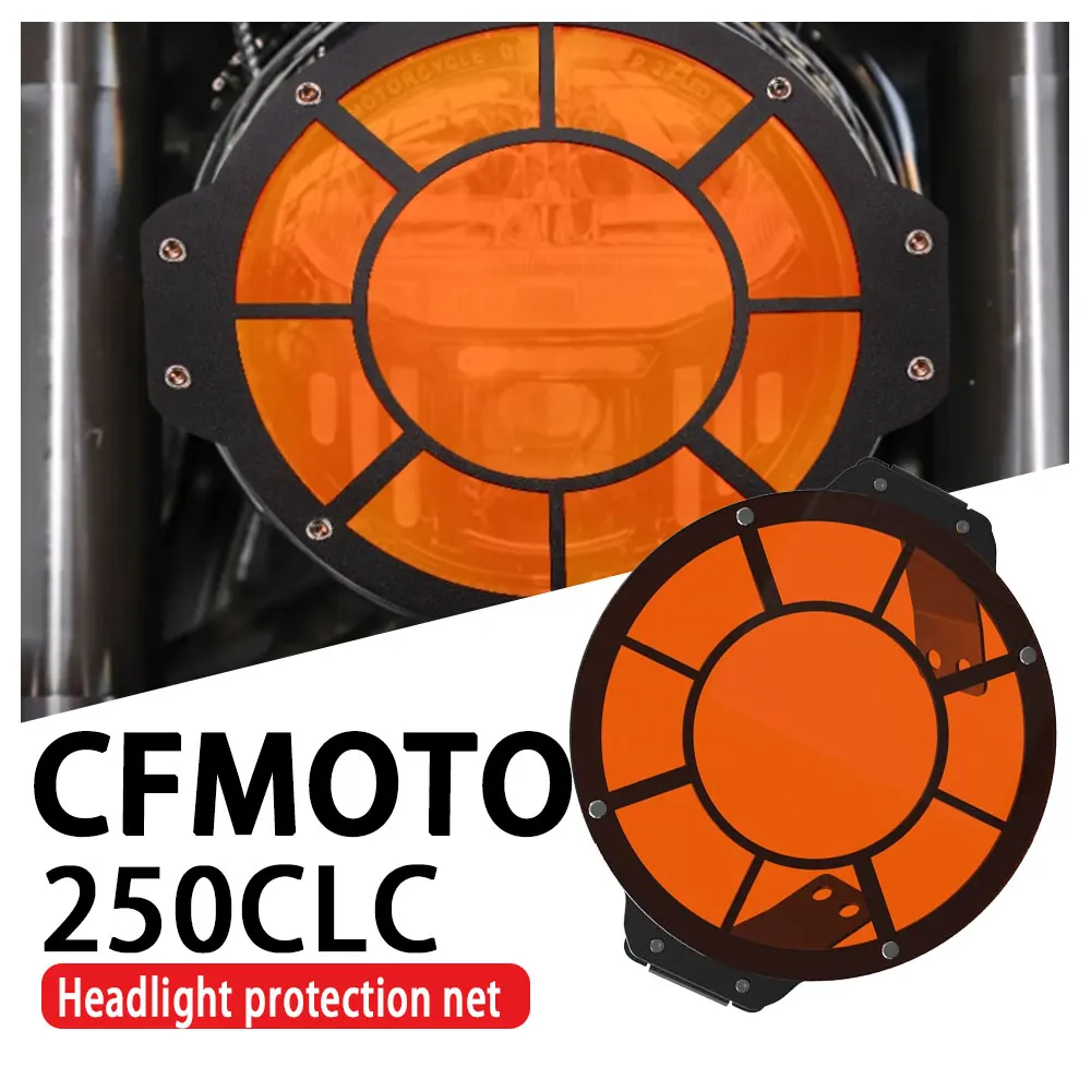 

Для CFMOTO 250CLC модифицированная защитная сетка для фар, крышка передней лампы, ретро-сетка для мотоцикла 250 CL-C, кронштейн для фар, аксессуары