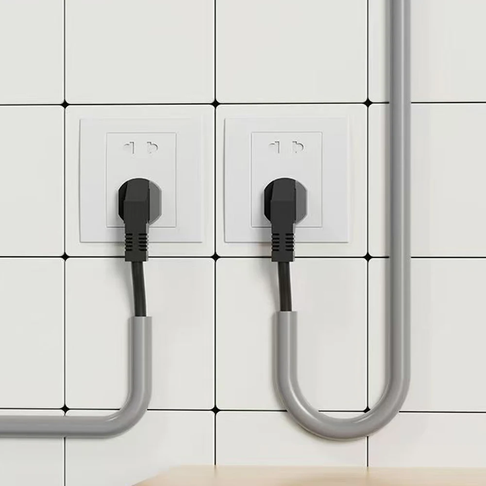 Easy Installation Cable Management Tidy Appearance Sleek Curve Design Trapezoidal Type Household Safety Accessory
