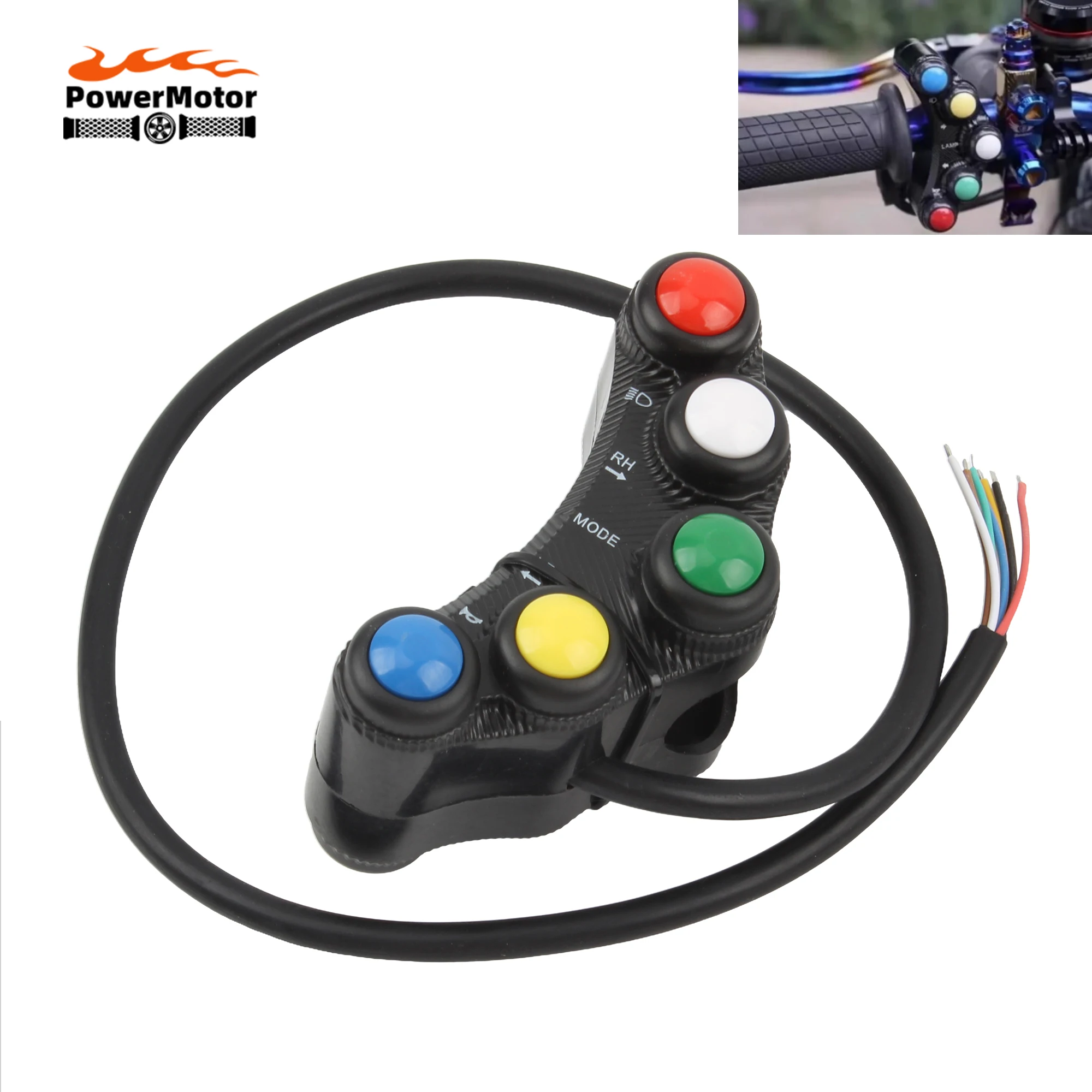 Motorcycle Control Switch Handlebar 7/8\