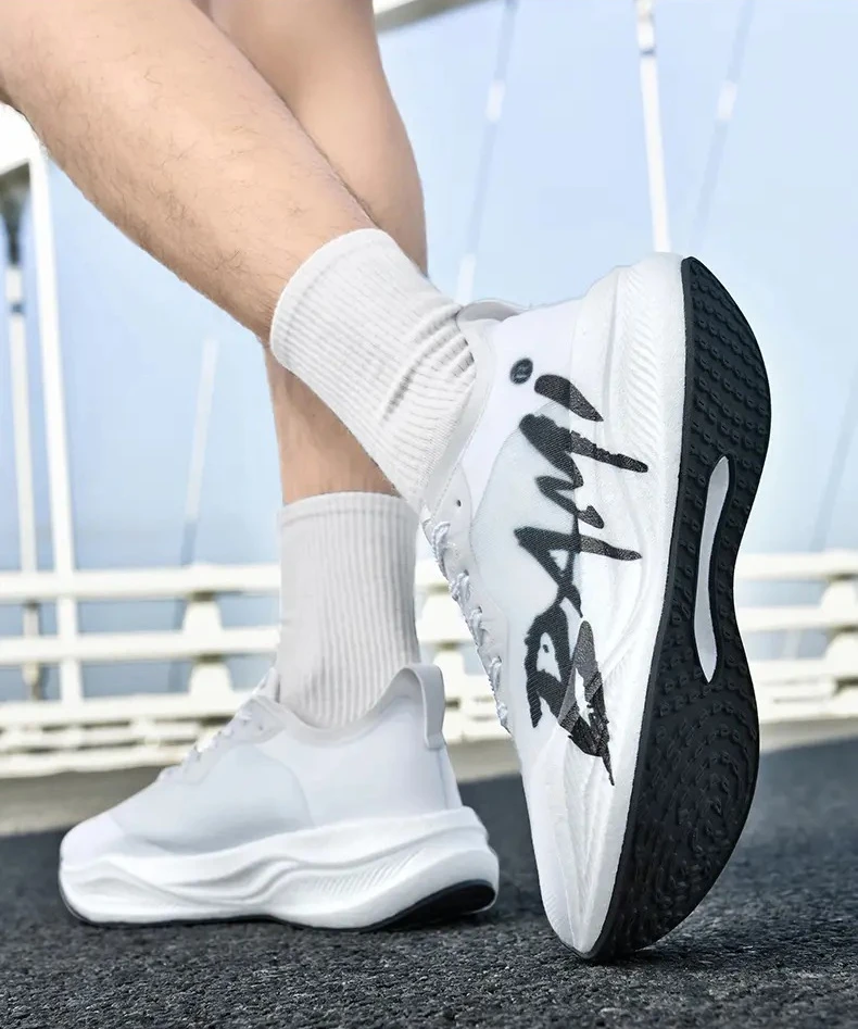 

Мужские кроссовки с сеткой, кроссовки, дышащие кроссовки для бега, нескользящая уличная обувь, роскошная обувь для гонок, пара, амортизация для бездорожья