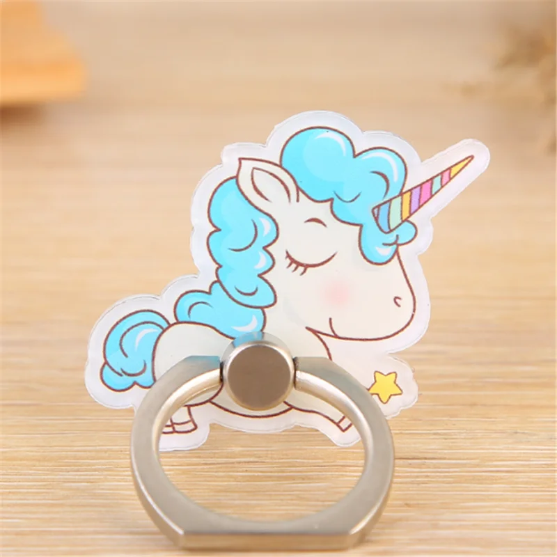 Phone Finger Ring Unicorn Mobile Phone Holder Stand Smartphone Stand Holder CartoonPhone Ring For Iphone 11 All Phone