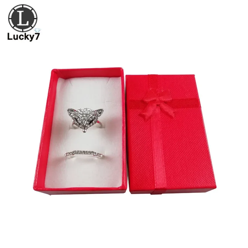 108pcs Paper Necklace Earrings Ring Box Jewelry Set