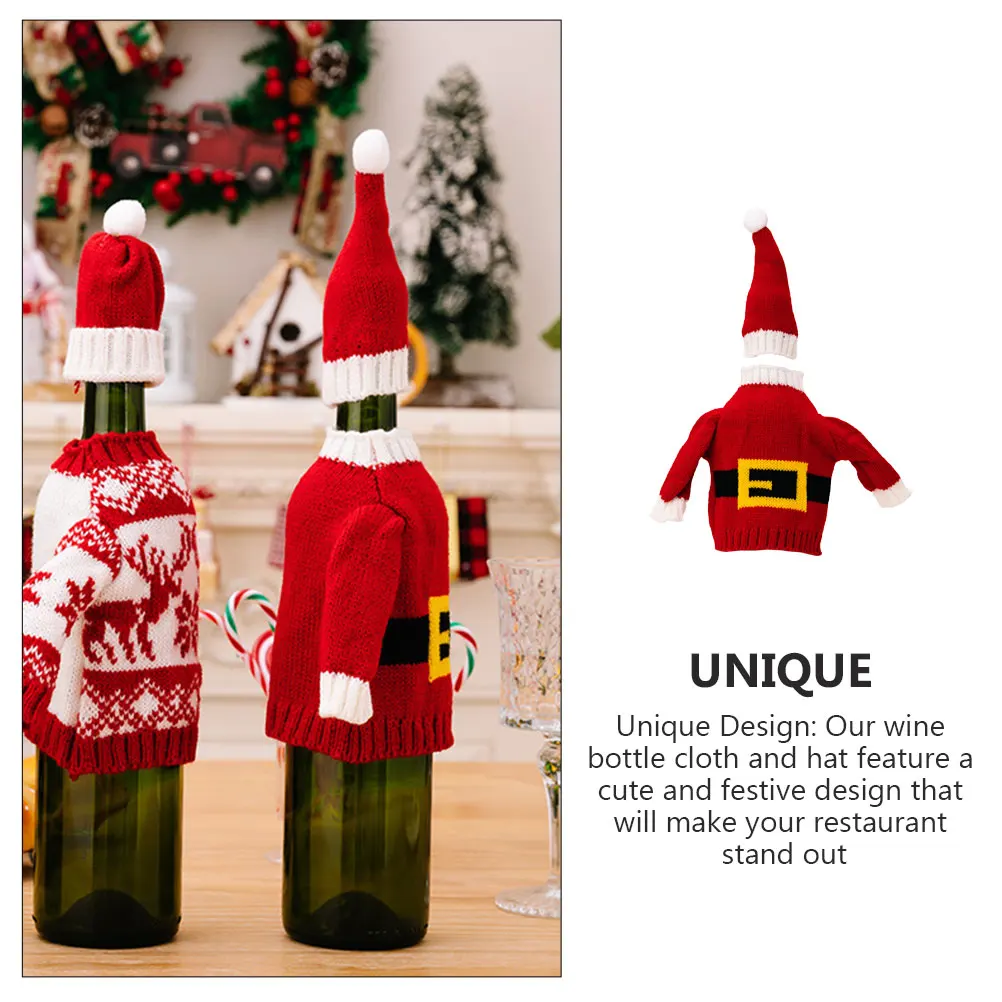 

Reusable Christmas Wine Bottle Cover Cute and Festive Design for Holiday Wine Decorations Christmas Accessories
