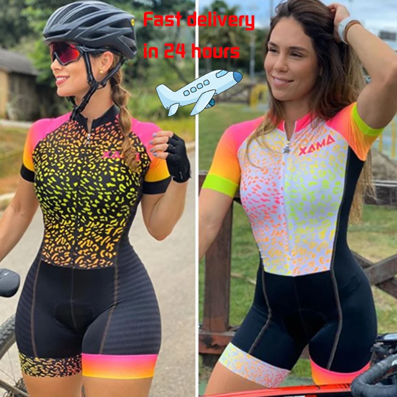 

2023 XAMA Pro Low Price Women's Profession Triathlon Suit Clothes Biking Skinsuits Coupa De Ciclismo Rompers Jumpsuit 20D Kits