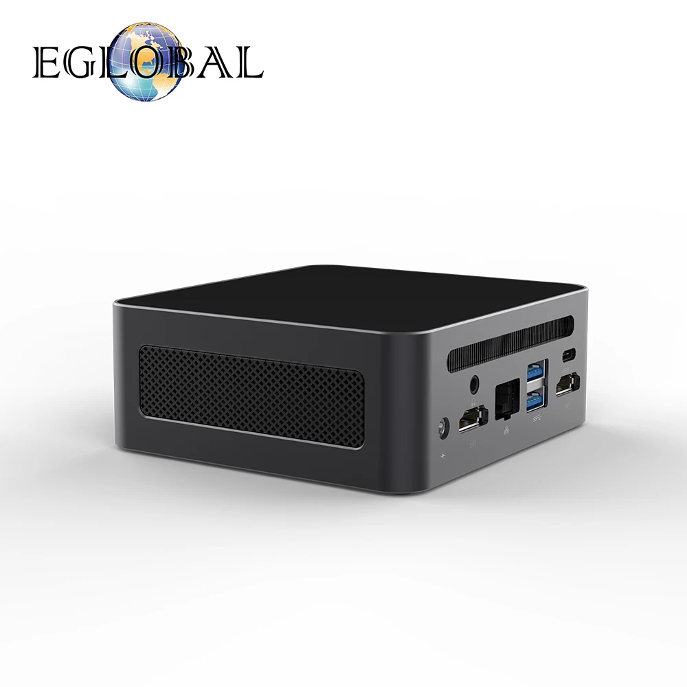 Eglobal Core I5-12450H كمبيوتر صغير 16 جيجابايت DDR4 512 جيجابايت SATA/NVME SSD 2HD-IM عرض مزدوج يعمل للأعمال كمبيوتر مكتبي صغير