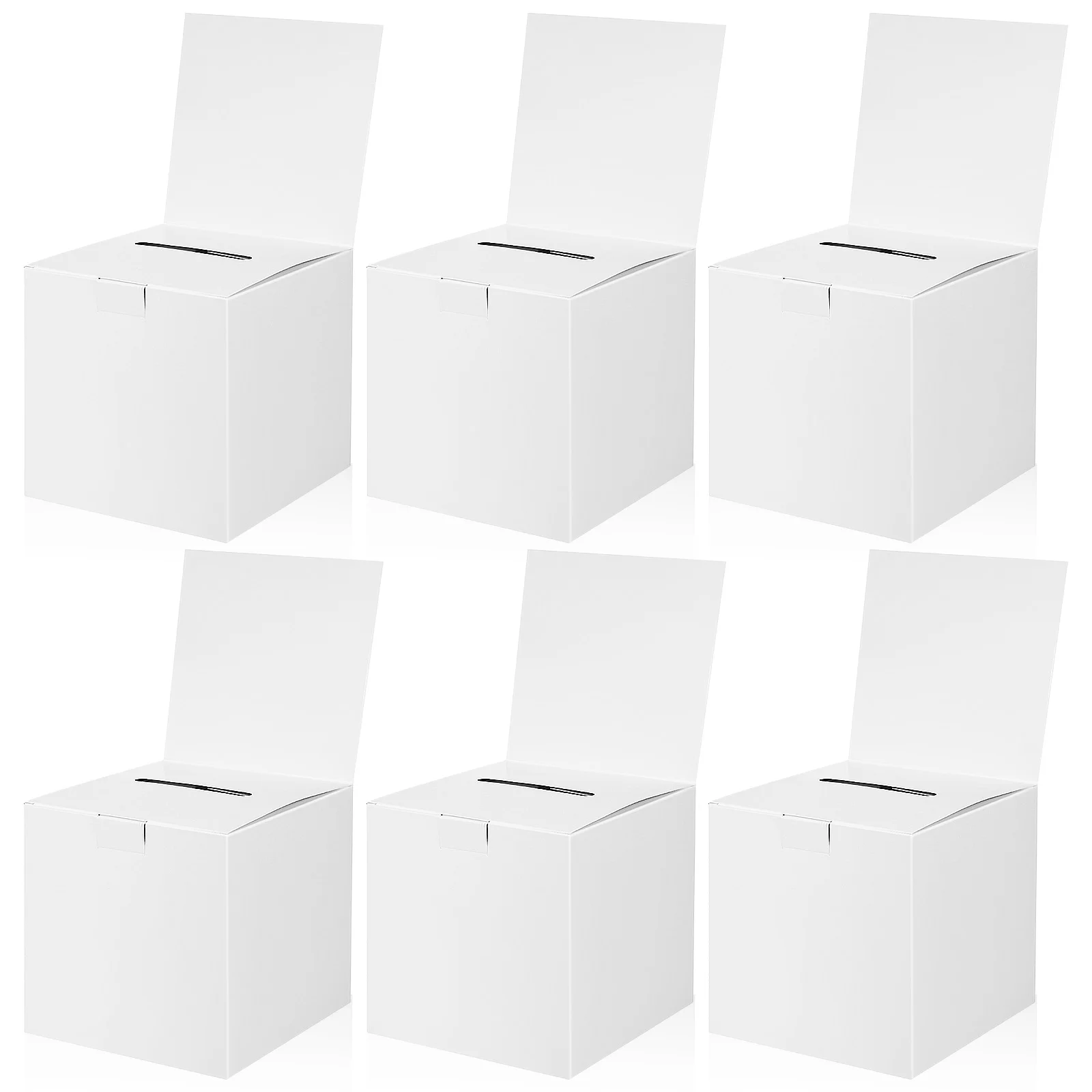 

6 Pcs Ballot Box Cardboard Voting Boxes Suggestion Raffle Ticket for Raffles Small