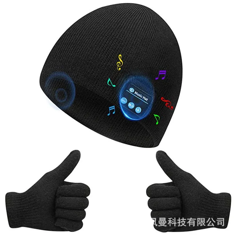 Bluetooth Headset Music Hat Knitted Hat Binaural Stereo Cold-proof Warm Hat