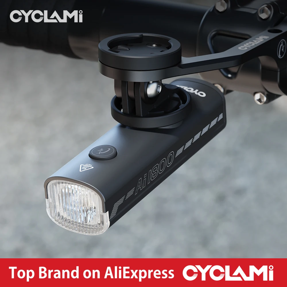 

CYCLAMI AI1800 Bike Head Light Aluminum Alloy Hanging Front Lamp Mountain Road 1800 Lumen Bicycle Light Portable Flashlight