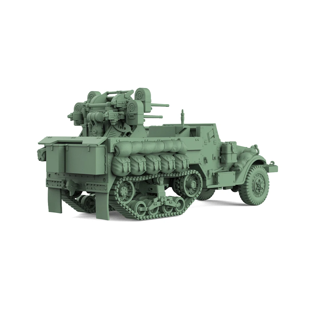 

1/220 1/160 1/48 1/87 1/400 SSMODEL SS552 Railway Military Model Kit US M16 Multiple Gun Motor Carriage