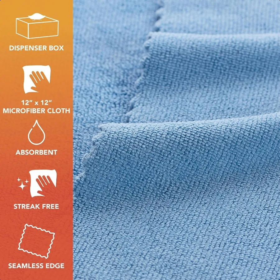 Arkwright Smart Rags Paquete de 50 paños de limpieza de microfibra, toallas de lavado de 12 x 12 pulgadas