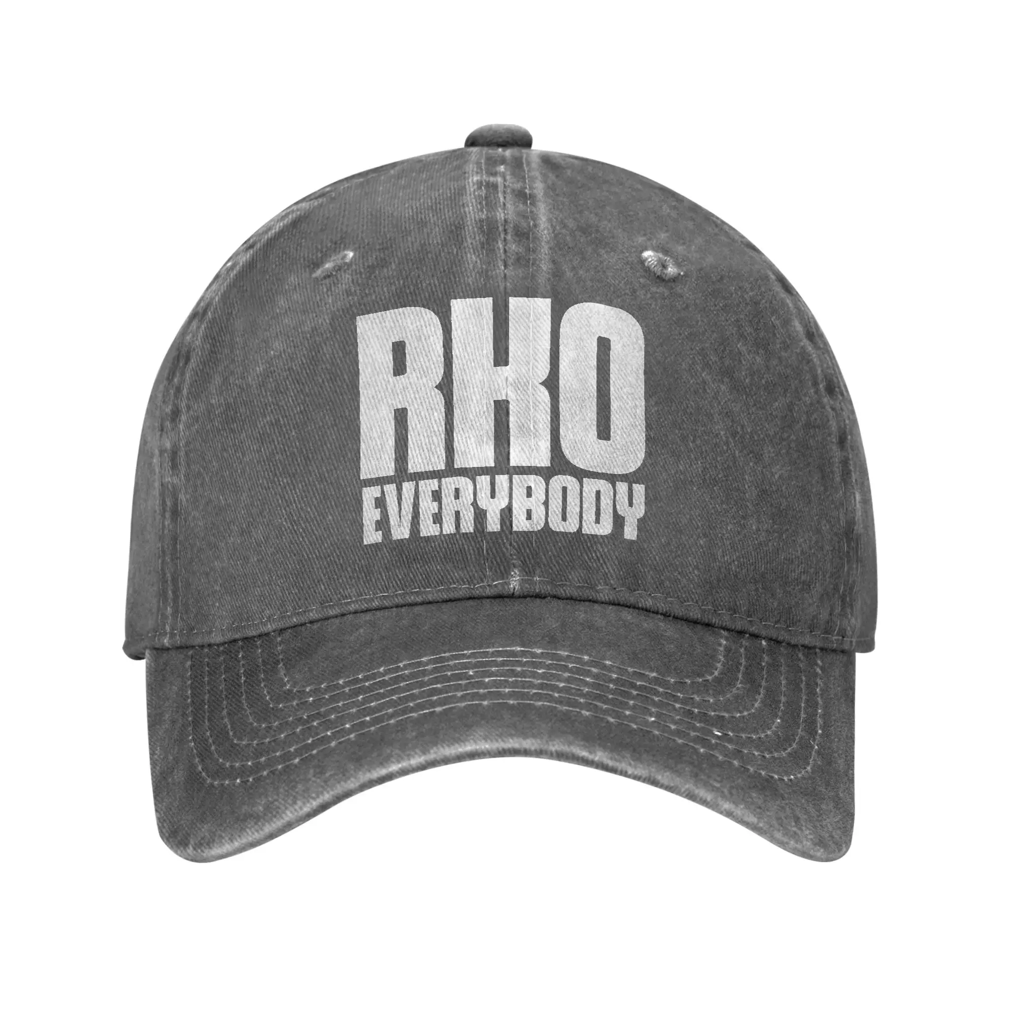 RKO Everybody Funny Meme  Unisex Baseball Cap  Distressed Cotton Hat Vintage Outdoor Running Golf Unstructured Soft Snapback Cap