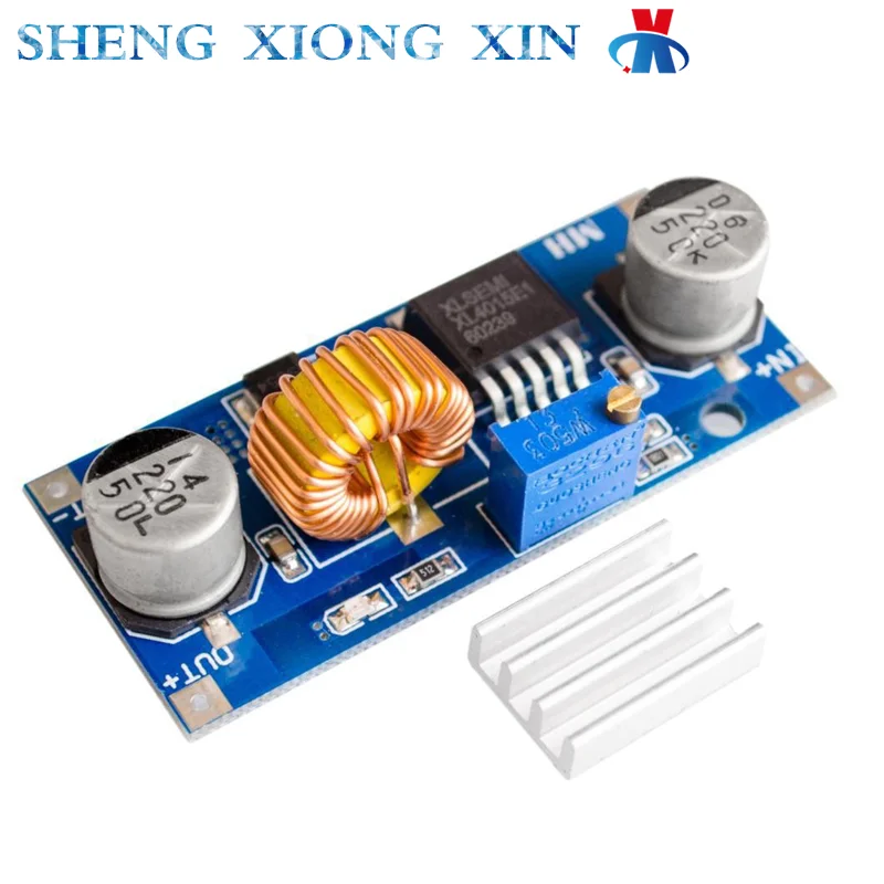 

5pcs/Lot DC-DC XL4015 Adjustable Step-Down Module 4~38V High Power 96% Efficiency Low Ripple