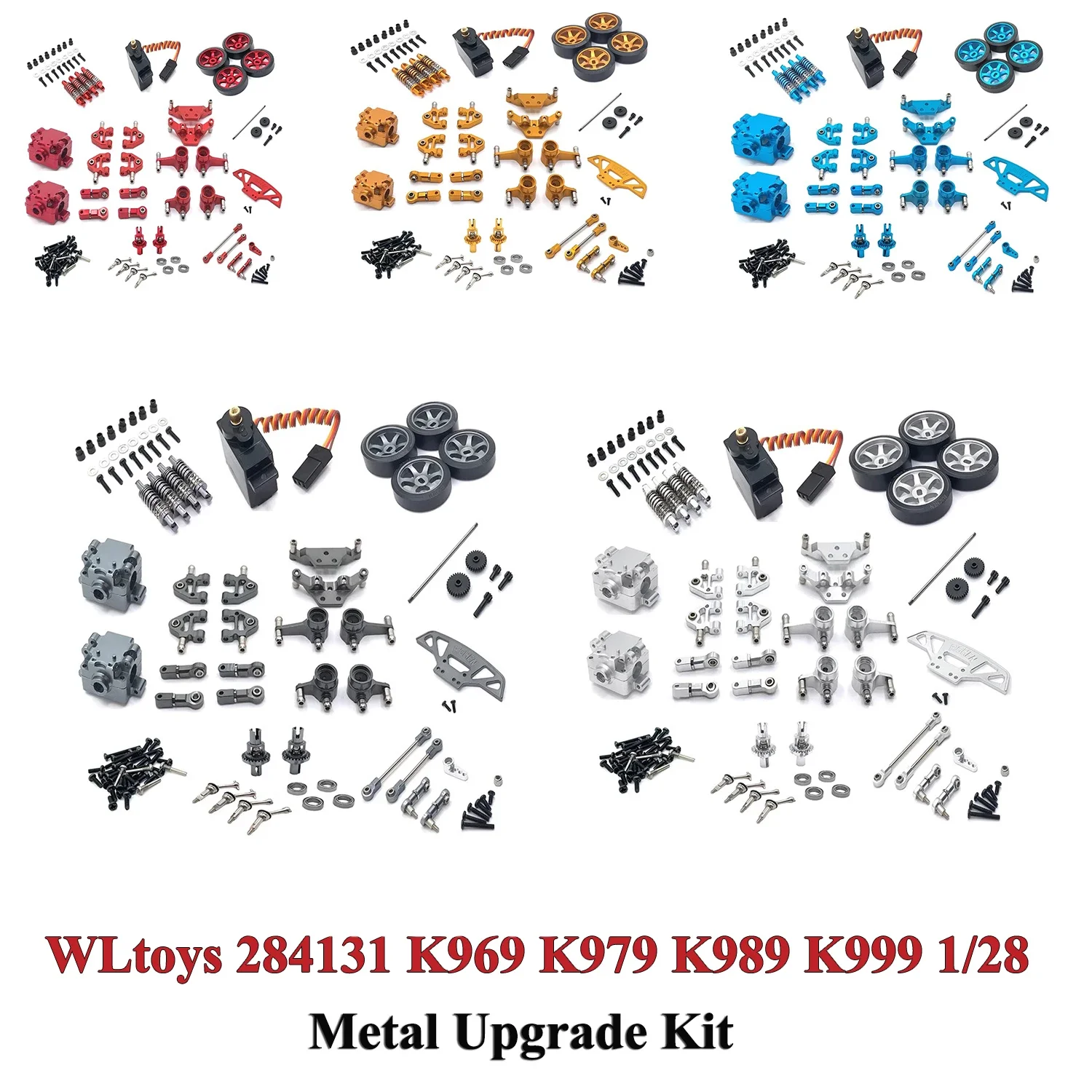 

WLtoys 284131 K969 K979 K989 K999 1/28 RC Remote Control Car Parts Metal Upgrade Kit