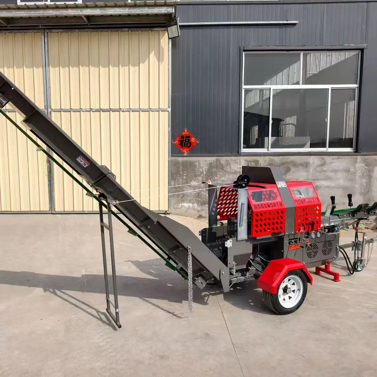 Customized 480mm Log Processing 20T Force 6s Fast Cycle Factory Price Stable Performance Firewood Processor