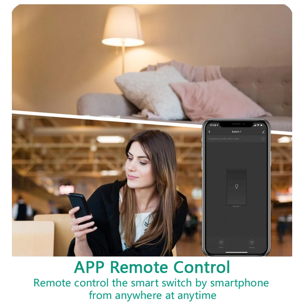 TUYA Mini Smart Switch Home Lichter DIY 2-Weg Control Timing 16A Arbeitet Mit Yandex Alice, Alexa, google Assistent SmartLife APP