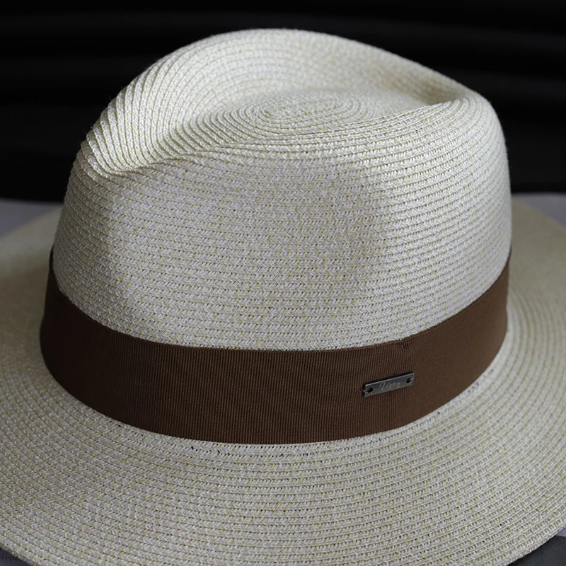 Summer Women Straw Hats Sun Visor Cap Leisure Elegant Panama Hat For Men Gentleman Formal Hat Manattend  Party Quality Hat Gifts