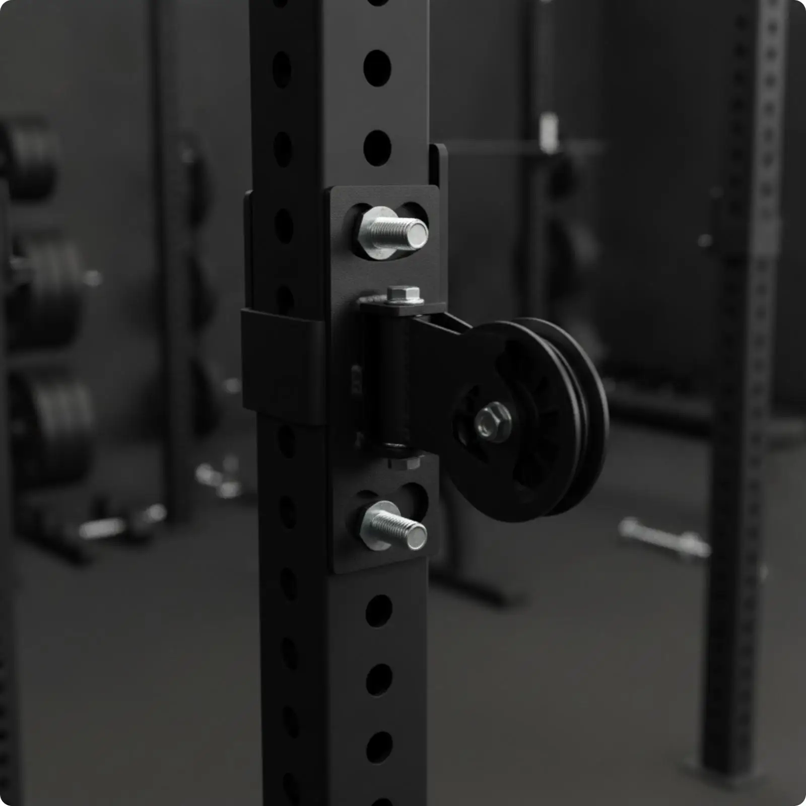 Steel Cable Pulley Bracket for Workout Rack Home Gym High Low Pulley Attachment