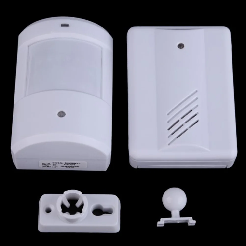 Infrared Doorbell Powered 100M Motion Sensor Alarm Support Welcome Entry Chime Security Alarm