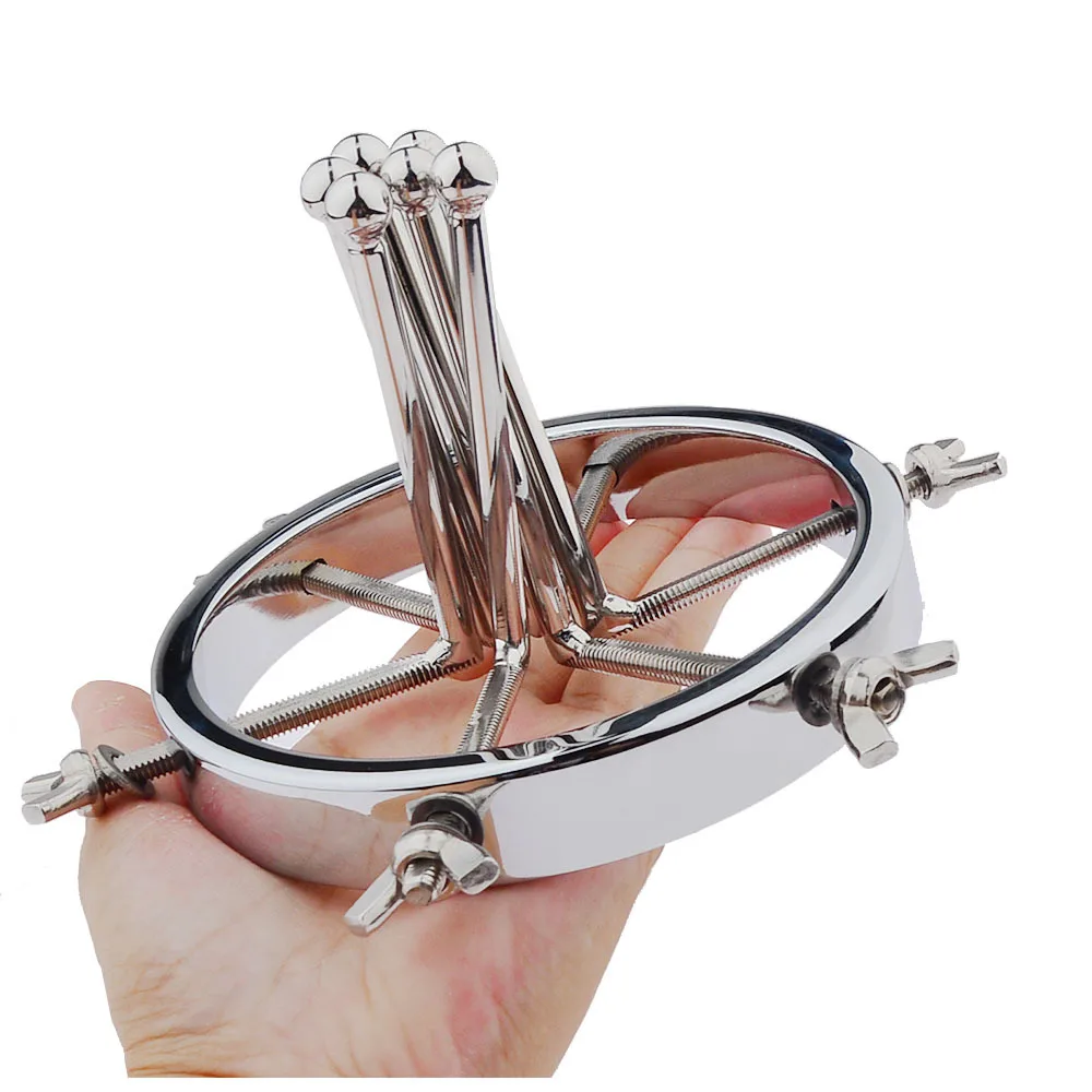 Adjustable Huge Stainless Steel Anal Dilator Metal Vaginal Speculum Fisting Vaginal Dilator Anal Training dildos Adult Sex Toys view 3