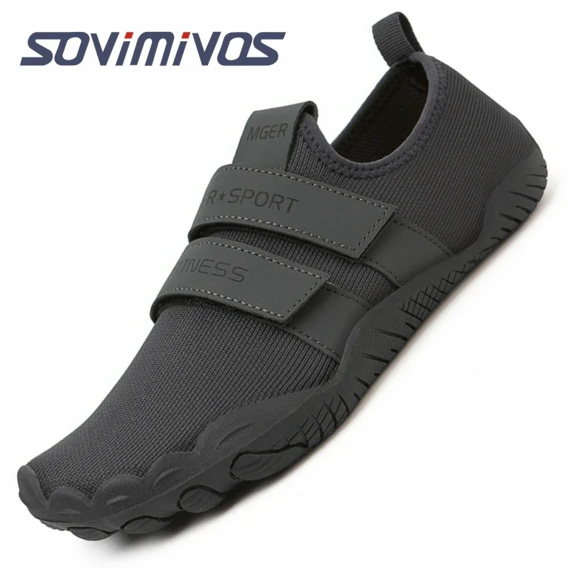 Men's Cross-Trainer Minimalist Barefoot Shoes for Women Weightlifting Squat Shoes Gym Training Shoes Wide Toe Box Black White