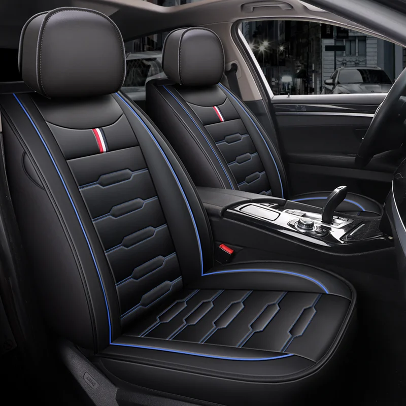 

Роскошный одноместный чехол для автомобильного сиденья из искусственной кожи, защитная подушка для автомобиля, нескользящая, прочная, водонепроницаемая, подходит для всех сезонов