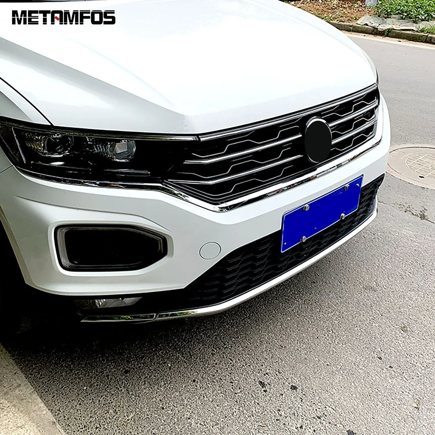 For Volkswagen VW T-ROC TROC 2017 2018 2019 Front Bumper Lip Trim Body Kit Splitter Diffuser Protector Accessories Car Styling