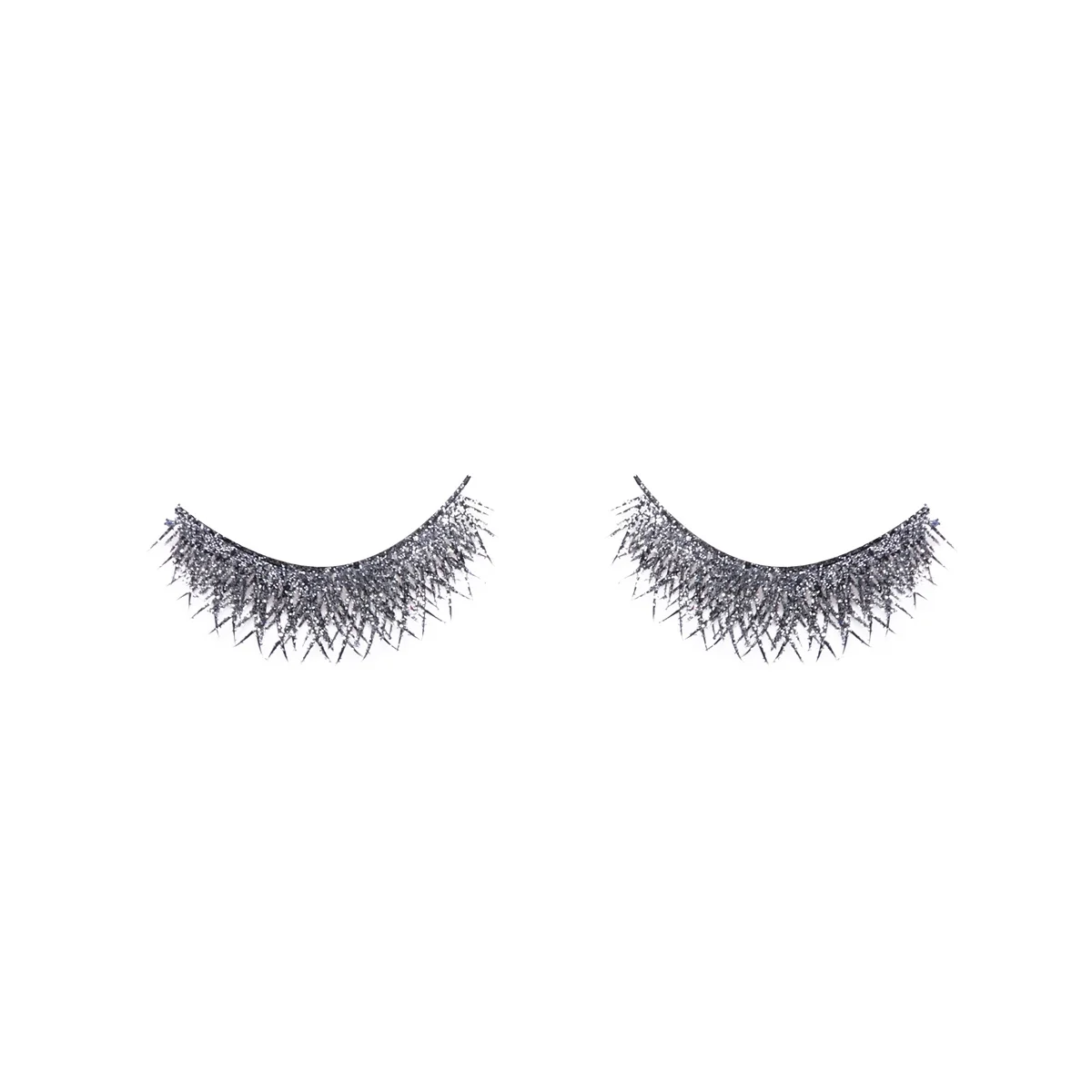 Shiny Exaggerated False Eyelashes Long Thick Eye Lashes Extension Silver Women Girls Cosplay Fancy Ball Material Safe